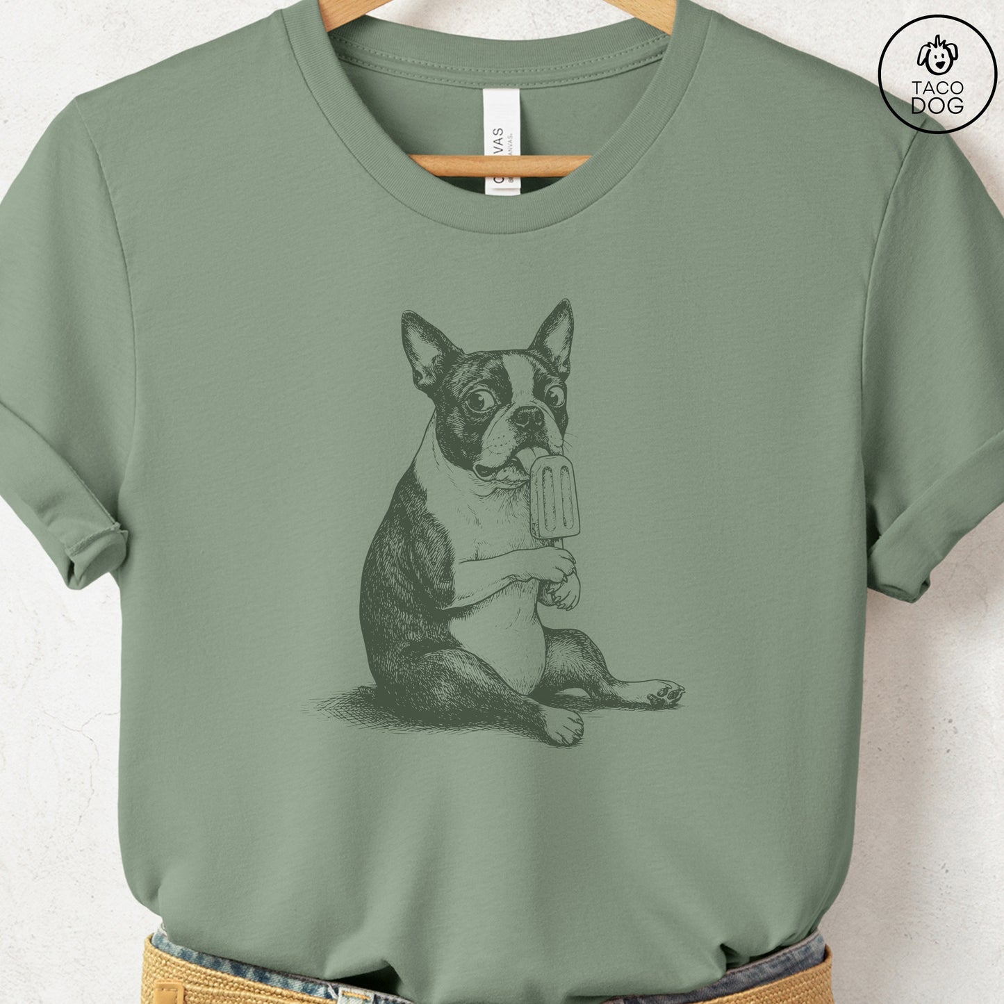 Boston Terrier Popsicle T-Shirt