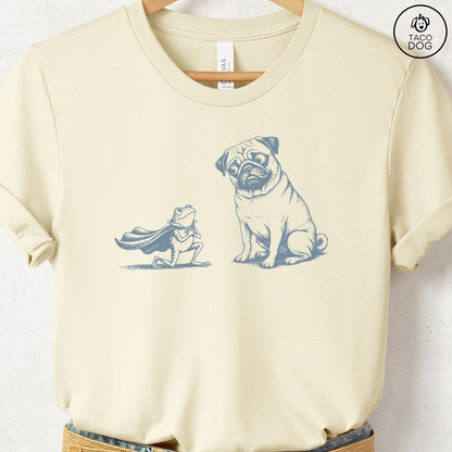 Pug & Frog T-Shirt Natural