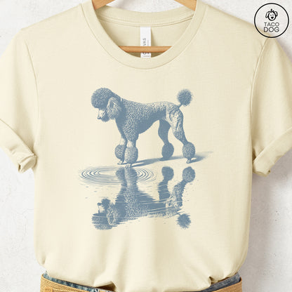 Poodle Puddle Reflection T-Shirt Natural