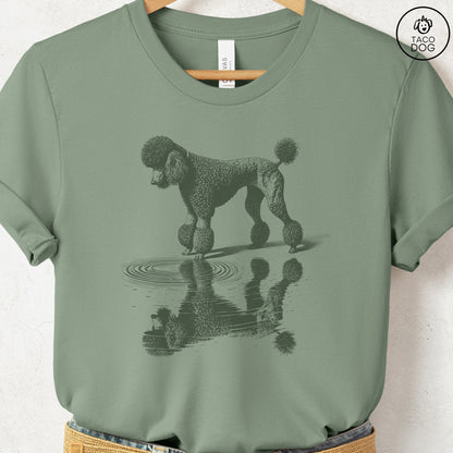 Poodle Puddle Reflection T-Shirt Sage