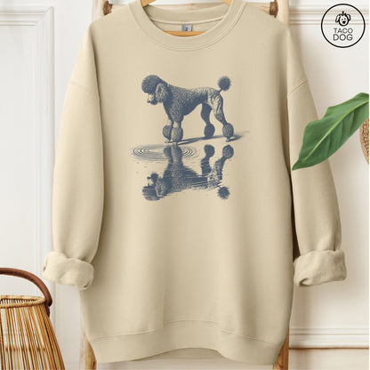 Poodle Puddle Reflection Sweatshirt Sand