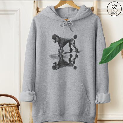 Poodle Puddle Reflection Hoodie Graphite Heather