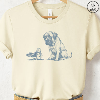 Mastiff & Frog T-Shirt Natural Taco-Dog