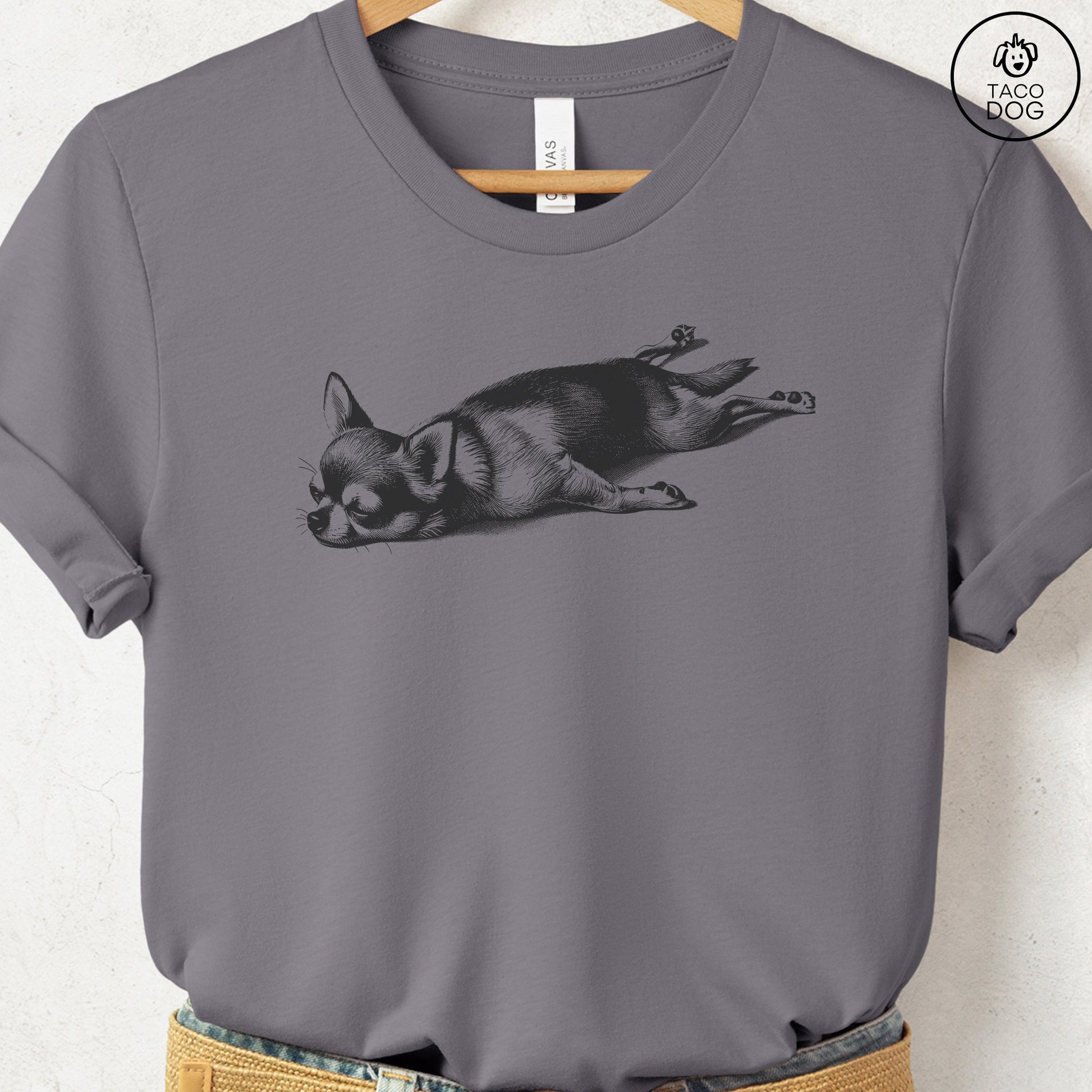 Chihuahua Sploot T-Shirt Storm