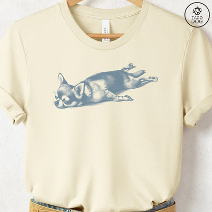 Chihuahua Sploot T-Shirt Natural