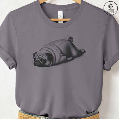 Pug Sploot T-Shirt Storm