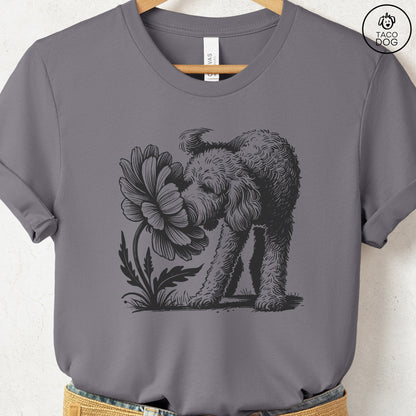 Doodle Smell the Flowers T-Shirt Storm Taco-Dog