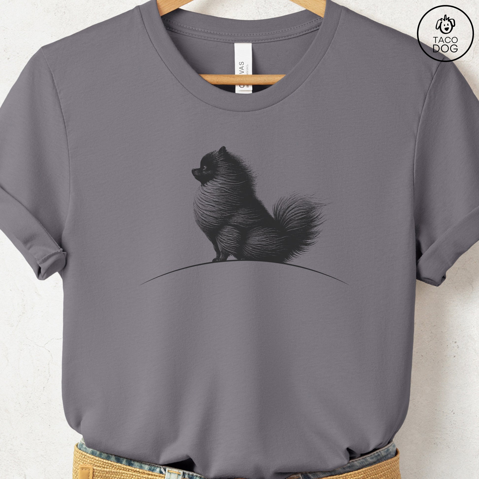 Pomeranian Tail Wind T-Shirt Storm