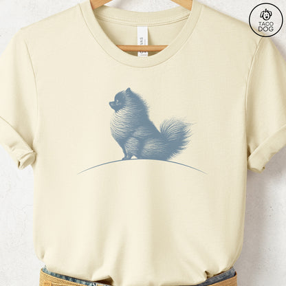Pomeranian Tail Wind T-Shirt Natural