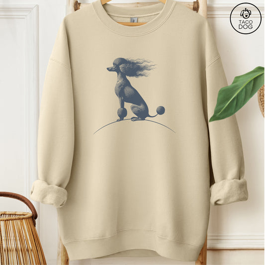 Poodle Tail Wind Sweatshirt Sand Taco-Dog