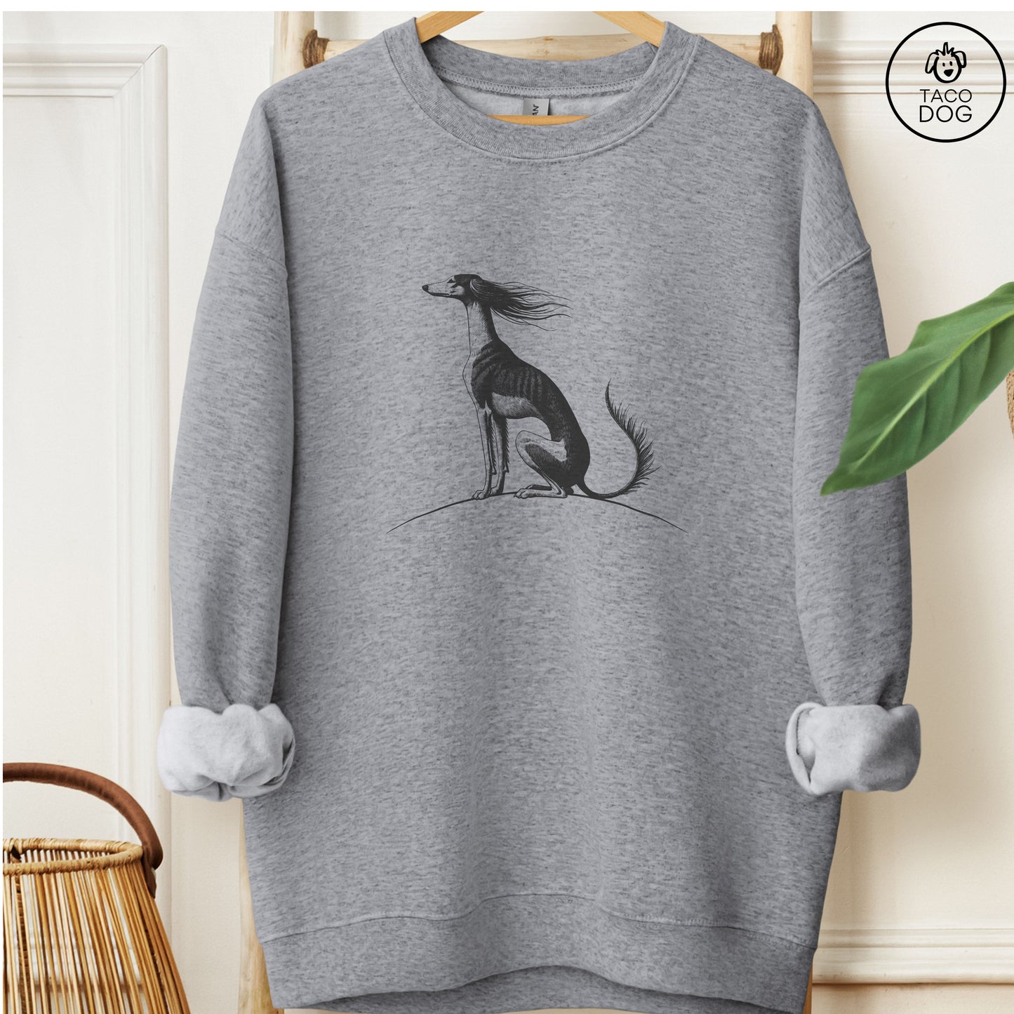 Saluki Tail Wind Sweatshirt Graphite Heather