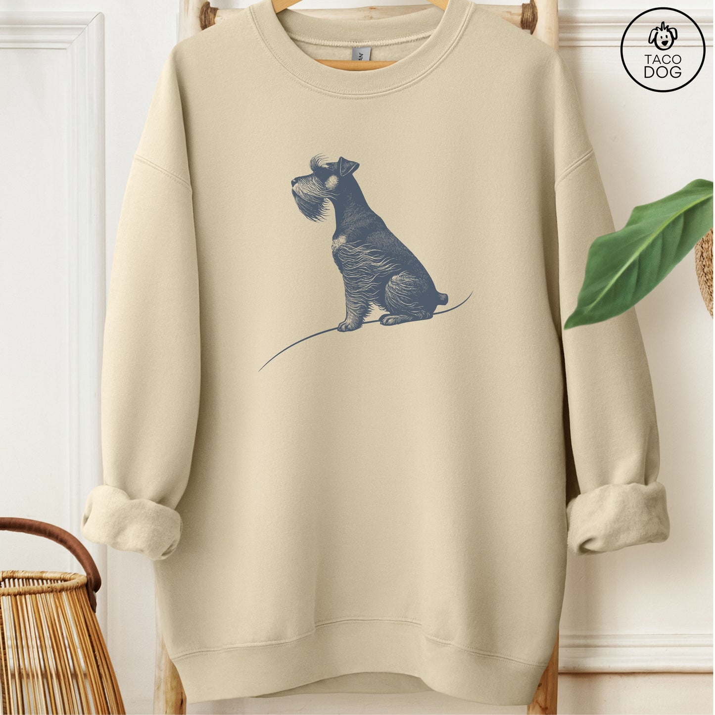 Schnauzer Tail Wind Sweatshirt Sand