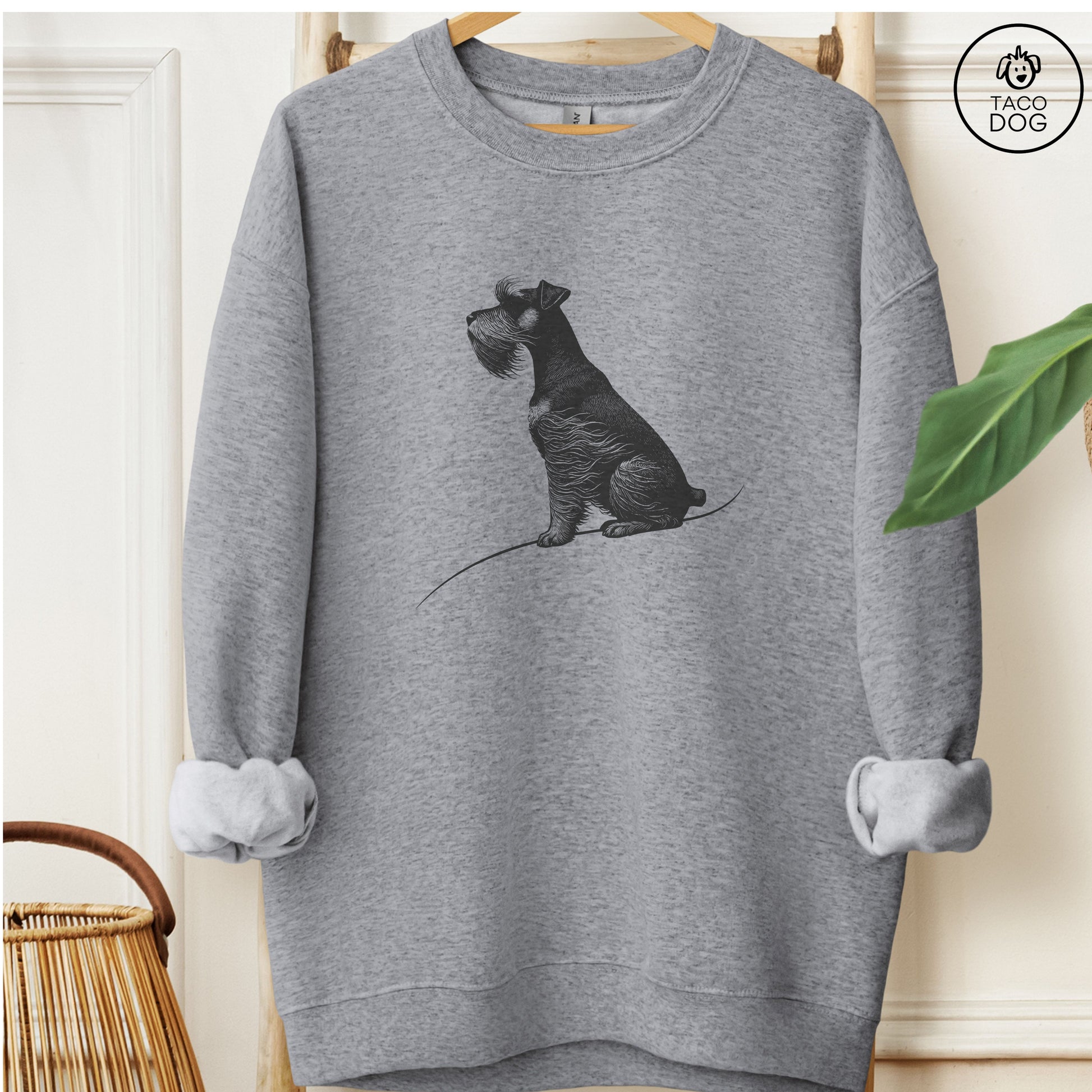 Schnauzer Tail Wind Sweatshirt Graphite Heather