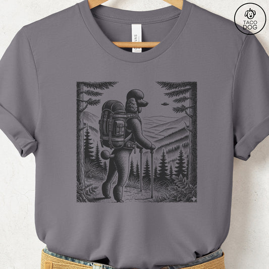 Poodle Hiking T-Shirt Storm