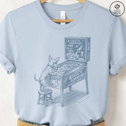 Chihuahua Pinball T-Shirt Light Blue Taco-Dog