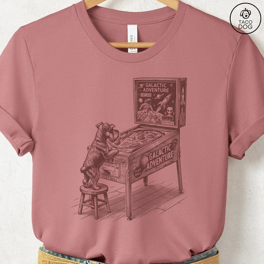 Schnauzer Pinball T-Shirt Heather Mauve
