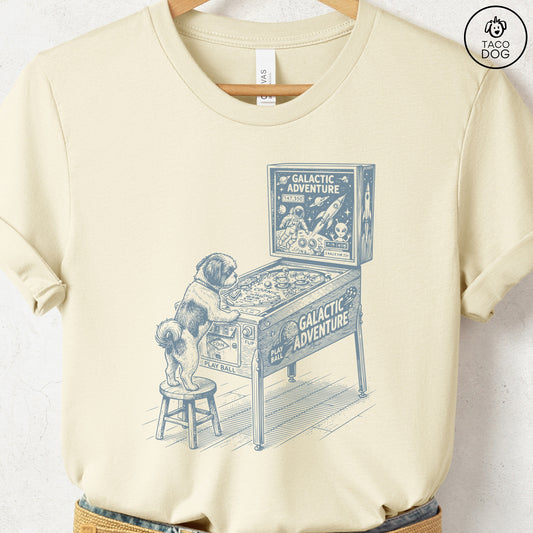 Shih Tzu Pinball T-Shirt Natural