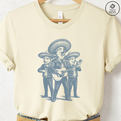 Corgi Mariachi T-Shirt Natural Taco-Dog