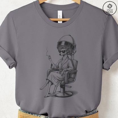 Italian Greyhound Whippet Iggy Beauty Shop T-Shirt Storm Taco-Dog