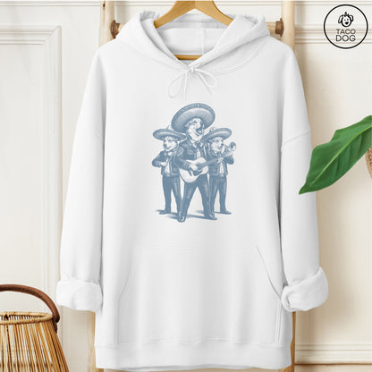 Corgi Mariachi Hoodie White Taco-Dog