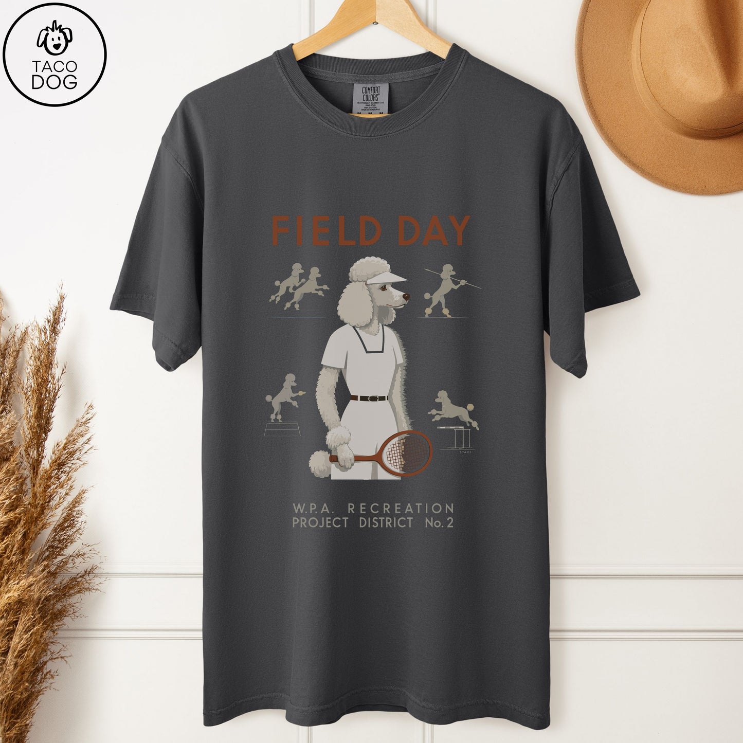 Poodle Field Day Premium T-Shirt Pepper Taco-Dog
