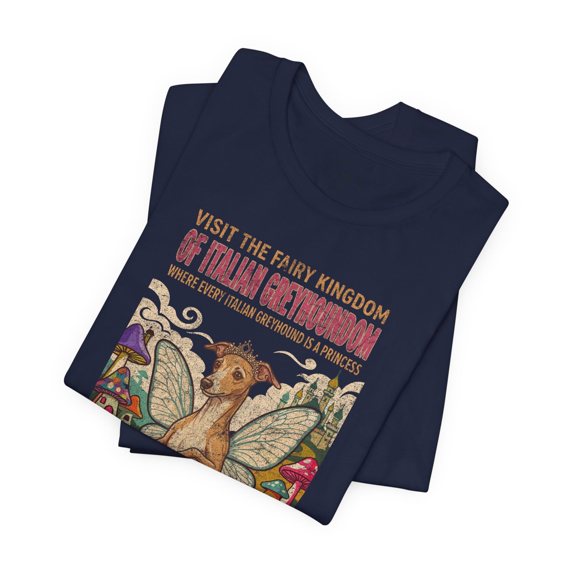 Italian Greyhound Whippet Fairy Kingdom T-Shirt Taco-Dog