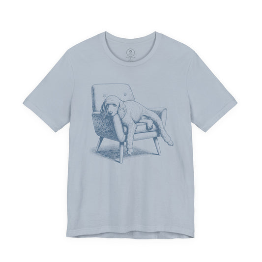 Poodle Occupied T-Shirt Light Blue Taco-Dog