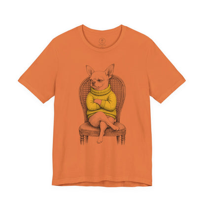 Chihuahua Reluctant Turtleneck T-Shirt