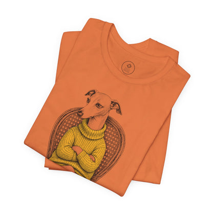 Italian Greyhound Whippet Reluctant Turtleneck T-Shirt