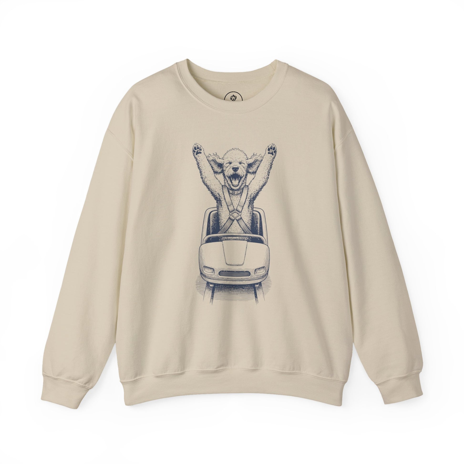 Poodle Roller Coaster Sweatshirt Sand Taco-Dog