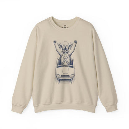 Poodle Roller Coaster Sweatshirt Sand Taco-Dog