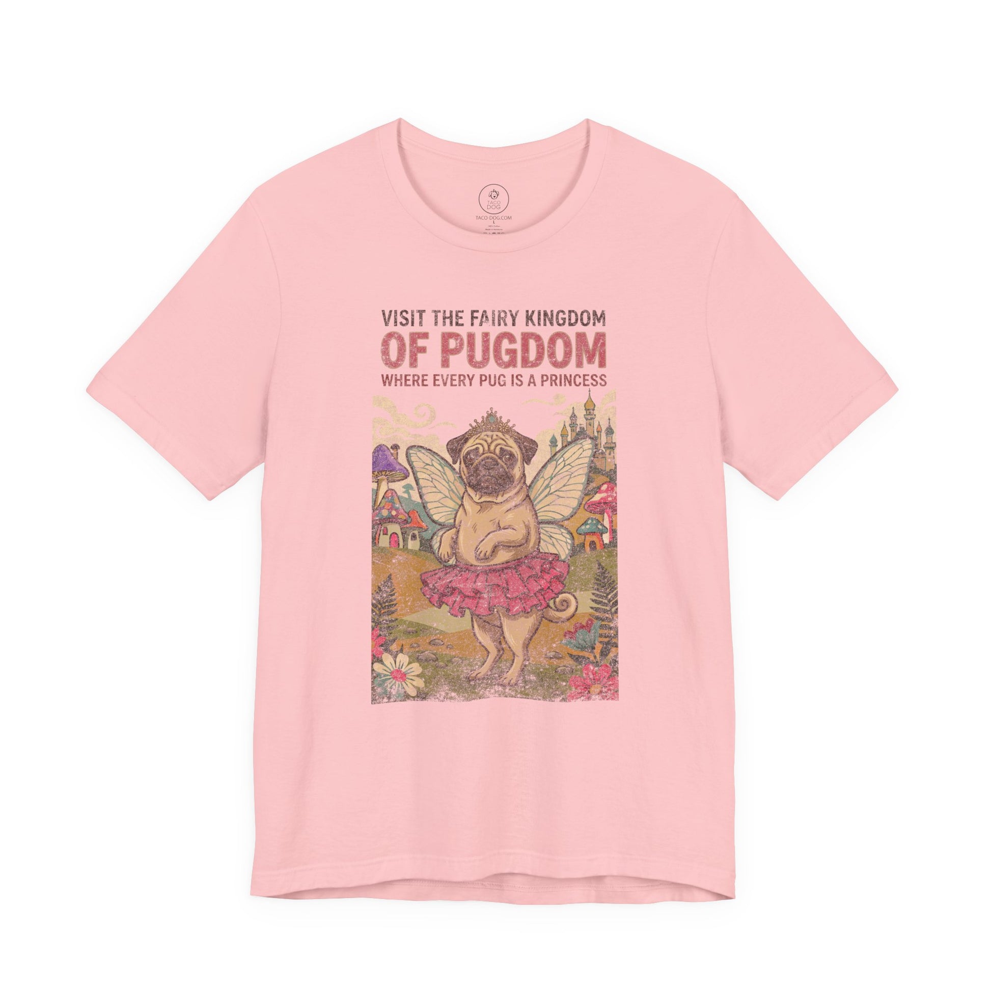 Pug Fairy Kingdom T-Shirt Taco-Dog