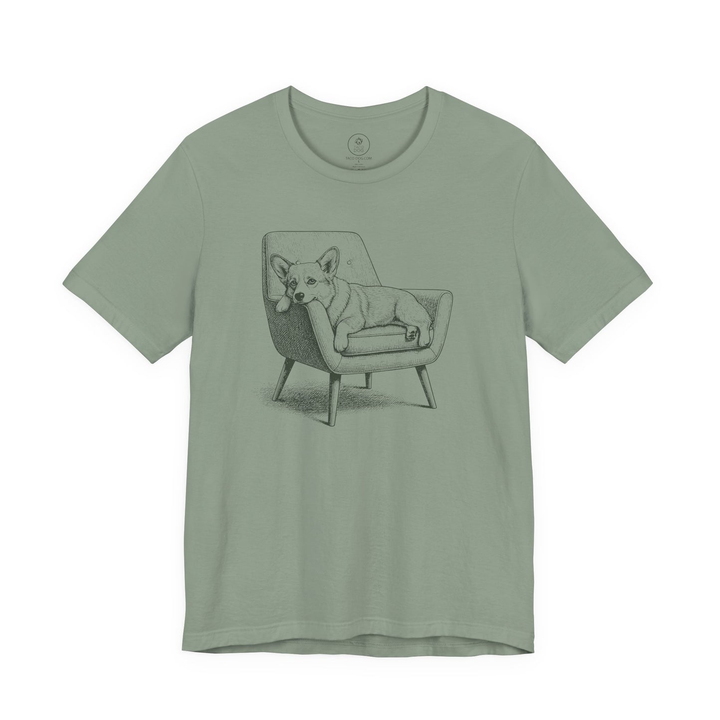 Corgi Occupied T-Shirt Sage Taco-Dog