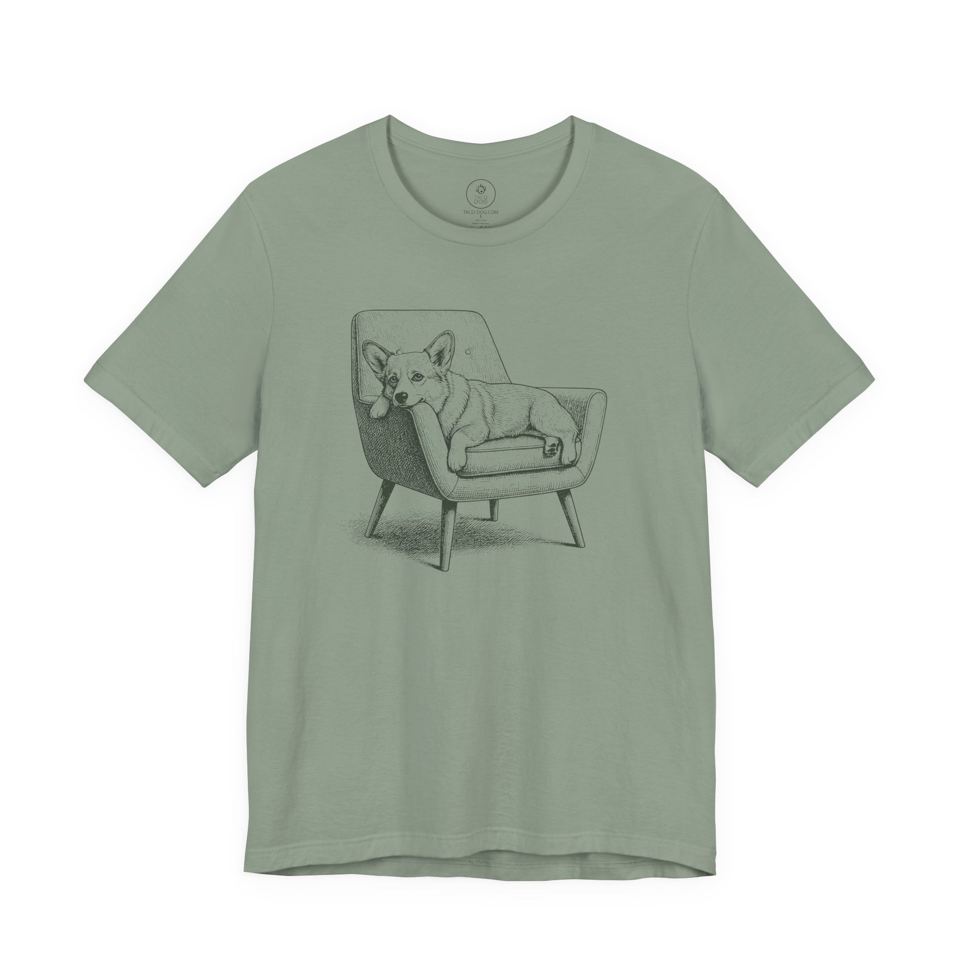 Corgi Occupied T-Shirt Sage Taco-Dog