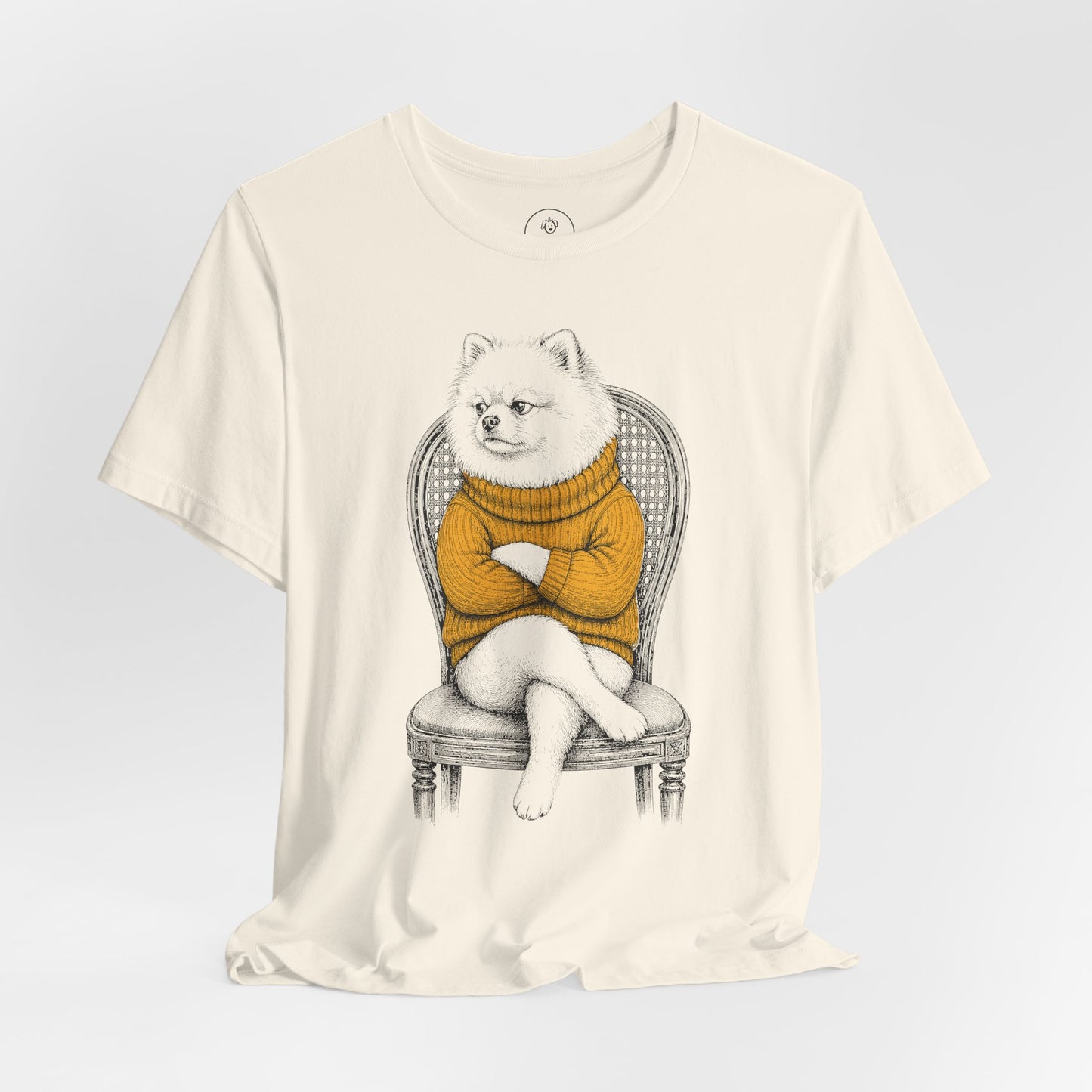 Pomeranian Reluctant Turtleneck T-Shirt