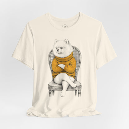 Pomeranian Reluctant Turtleneck T-Shirt