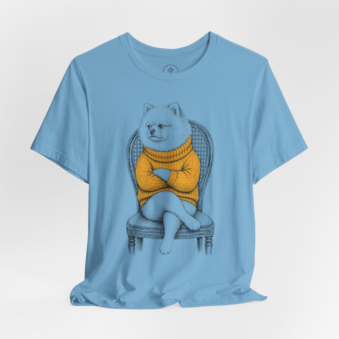 Pomeranian Reluctant Turtleneck T-Shirt