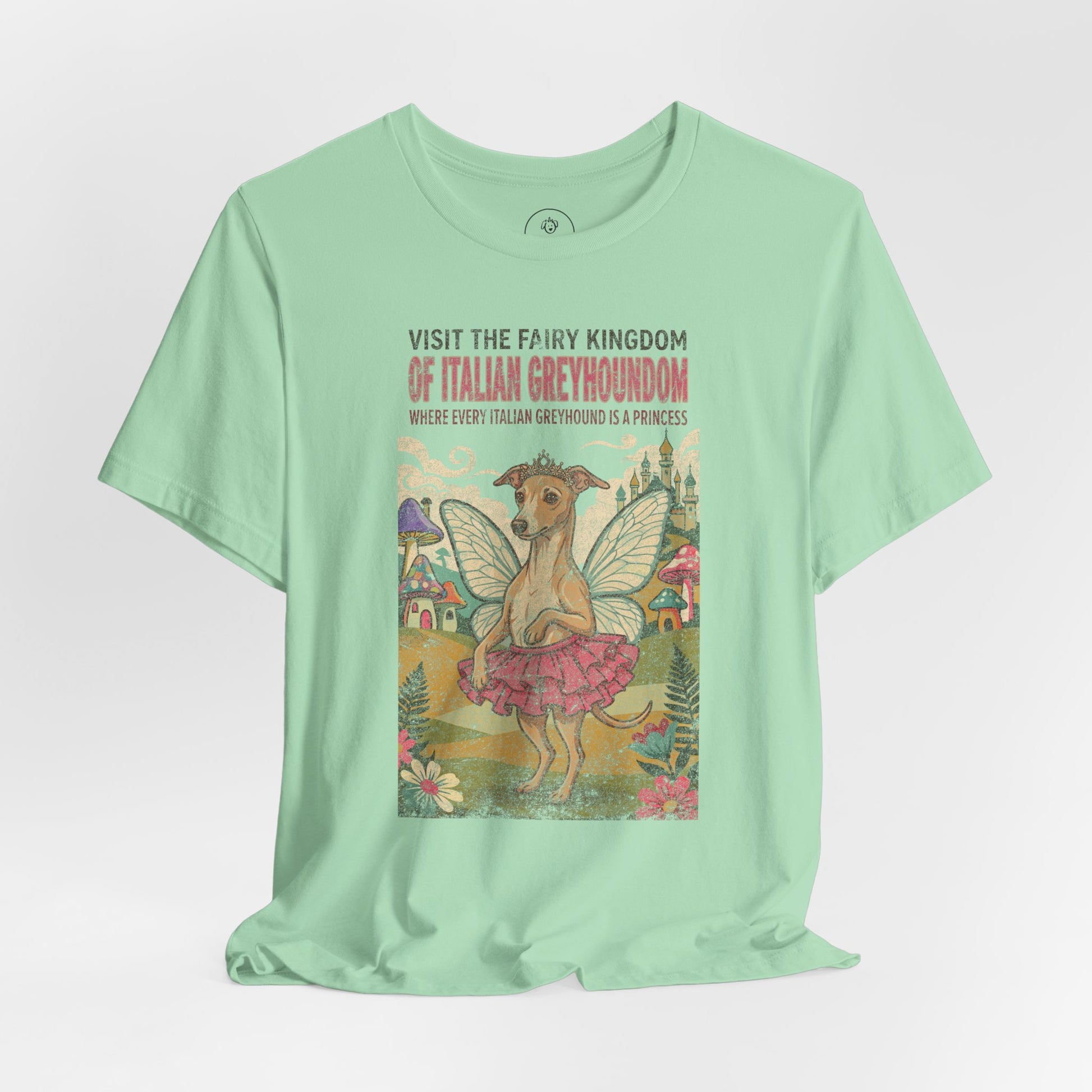 Italian Greyhound Whippet Fairy Kingdom T-Shirt Taco-Dog