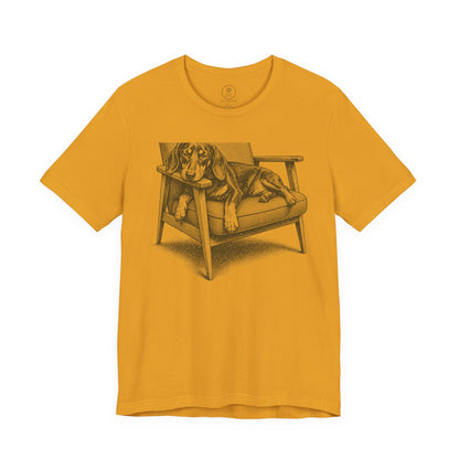 Dachshund Occupied T-Shirt Mustard Taco-Dog