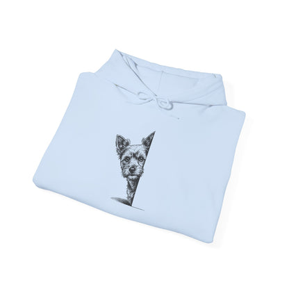 Yorkshire Terrier Yorkie Peeking Hoodie Taco-Dog