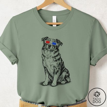 Australian Shepherd Aussie 3d T-Shirt Sage Taco-Dog