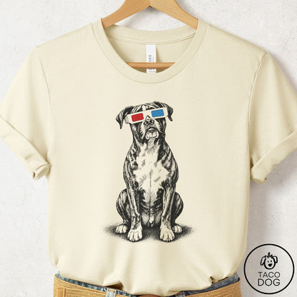 Boxer 3d T-Shirt Natural Taco-Dog