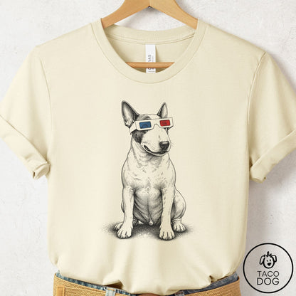 Bull Terrier 3d T-Shirt Natural Taco-Dog