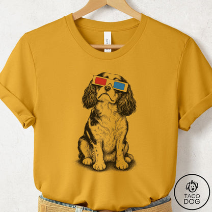Cavalier King Charles Spaniel 3d T-Shirt Mustard Taco-Dog