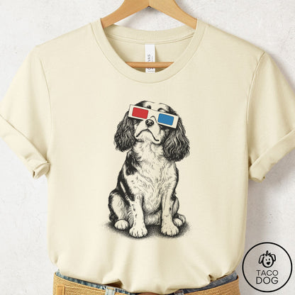 Cavalier King Charles Spaniel 3d T-Shirt Natural Taco-Dog