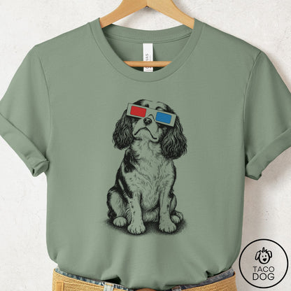 Cavalier King Charles Spaniel 3d T-Shirt Sage Taco-Dog