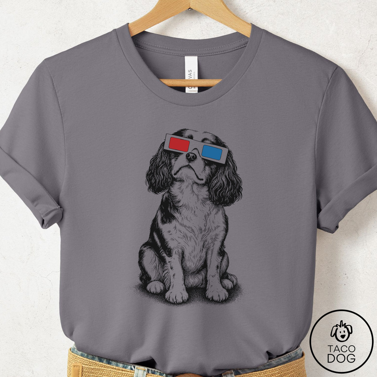 Cavalier King Charles Spaniel 3d T-Shirt Storm Taco-Dog