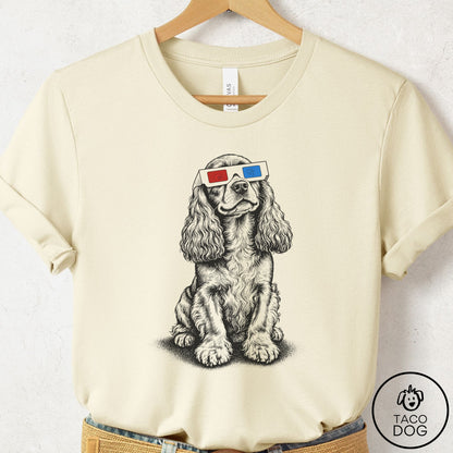Cocker Spaniel 3d T-Shirt Natural Taco-Dog