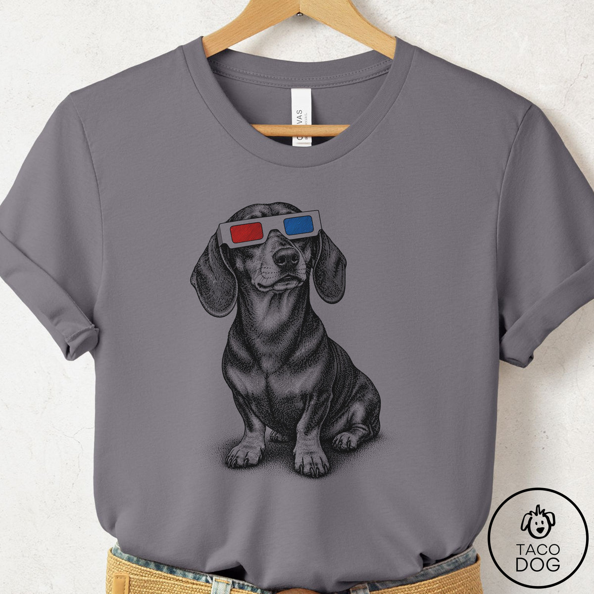 Dachshund 3d T-Shirt Storm Taco-Dog