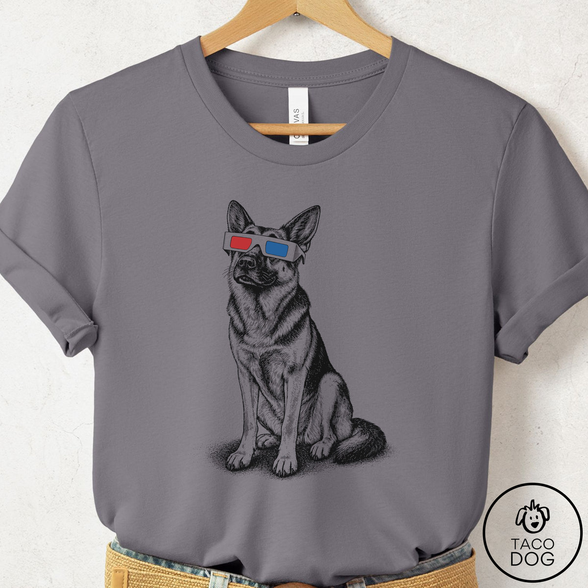 German Shepherd 3d T-Shirt Storm Taco-Dog